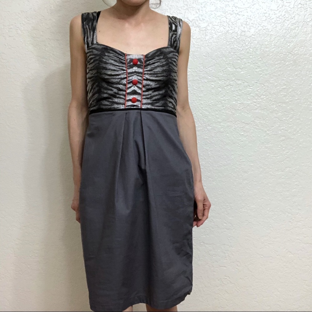 NWT Roberta Oaks Made in Hawaii Animal Print Dress